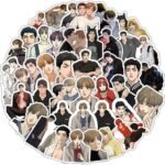 50 Autocollants JinxManga, Figures Mignonnes Autocollant Imperméable, Anime JinxManga Vinyle Pour Mug, Skateboard, Livre