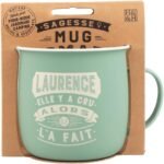 Mug Nomade – Mug à thé et café personnalisé Laurence – Cadeau pour Femme