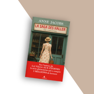 Le texte montre « ANNE JACOB ». La couverture du livre ou du document est visible dans un coin de la pièce.