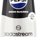 Sodastream Concentré Pepsi Zéro Sucres pour Machine à Eau Pétillante et Soda | Préparez jusqu’à 9 Litres de Pepsi Zéro Sucres en Quelques Secondes, 440ml