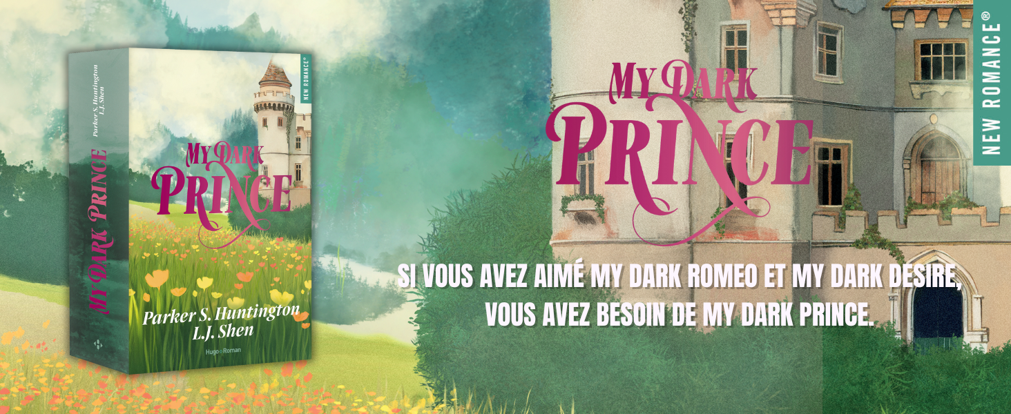 Le texte se lit comme suit : « SI VOUS AVEZ AIMÉ MES CHERS OS ET MES CHERS CHIFFRES, VOUS AVEZ AUSSI AIMÉ MON CHER PRINCE ». Série d'illustrations sur le thème de la fantasy dans des tons turquoise et rose doux représentant des paysages mystiques.